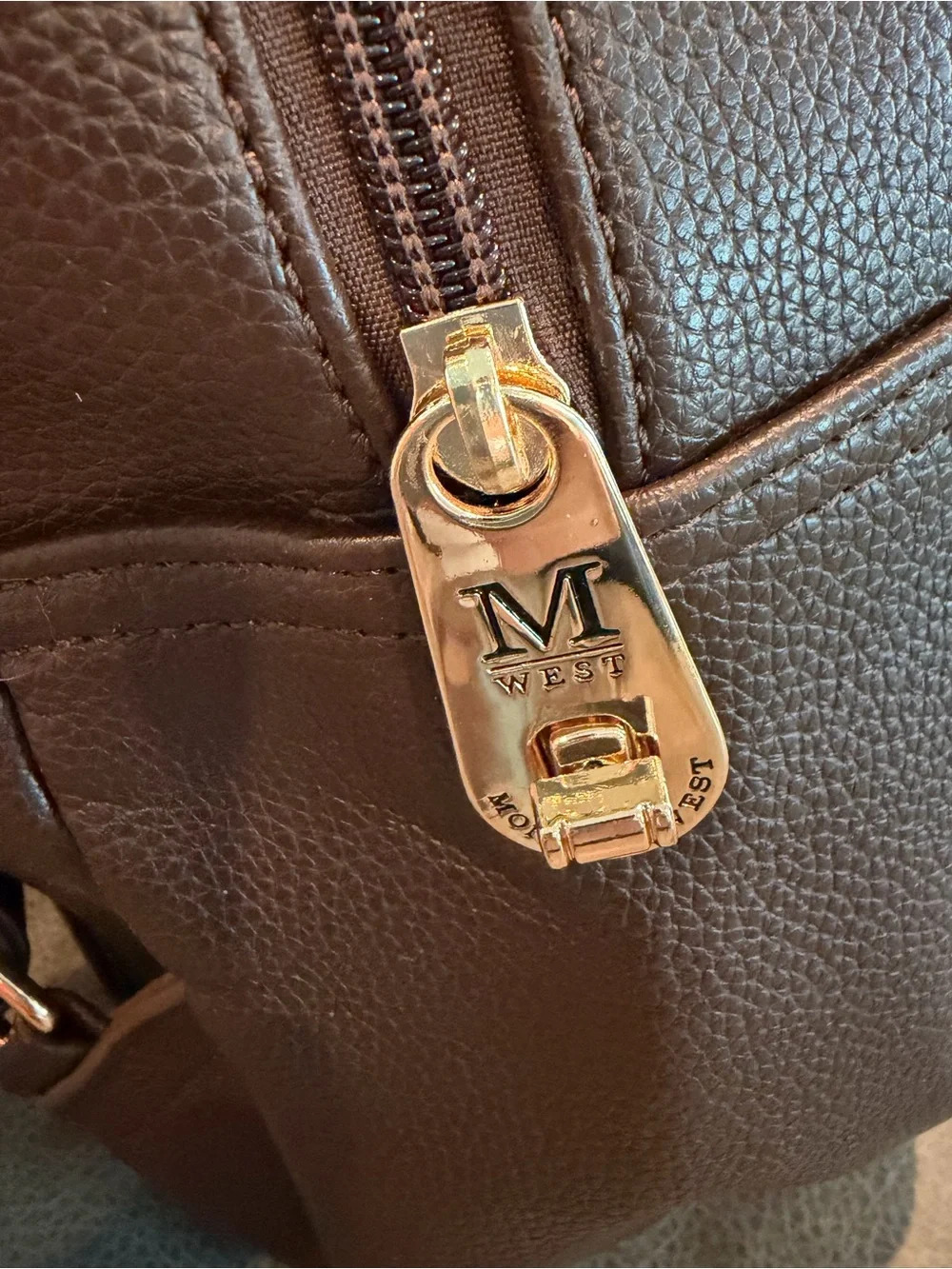 Montana West Brown Faux Leather Backpack with Tassel Accent
